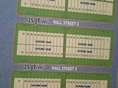 Dijual kavling komersil pik 2 wallstreet listing