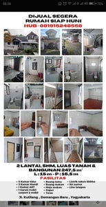 Dijual Segera Rumah 2 Lantai Demangan Baru Yogyakarta Ltb 2475m Kt