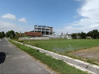 200 Meter Jl. Wonosari. Tanah Murah Bantul; View Sawah