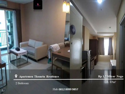 Dijual Apartemen Thamrin Residence High Floor 2BR Furnished North View