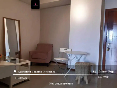 Dijual Apartemen Thamrin Residence Low Floor Type I 1BR Full Furnished