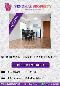 Dijual Apartement Sudirman Park 3BR+1 Full Furnished Low Floor