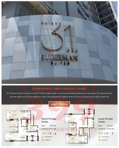 DIJUAL Condominium North Private Suites di 31 Sudirman Suites