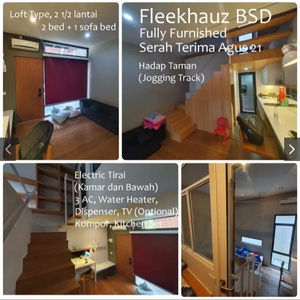 Dijual murah rumah full furnish di Fleekhauz. BSD