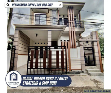 Dijual Rumah 2 Lantai Siap Huni Di Griya Loka BSD `HRB99`