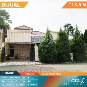 Dijual Rumah Mewah Bagus di Villa Puncak Tidar Malang