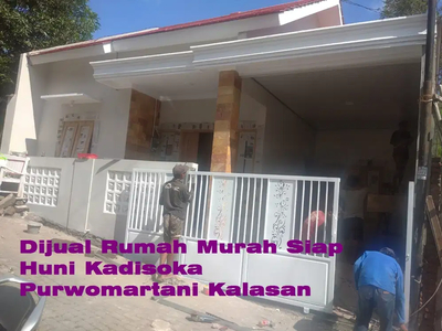Dijual Rumah Murah Siap Huni Kadisoka Purwomartani Kalasan