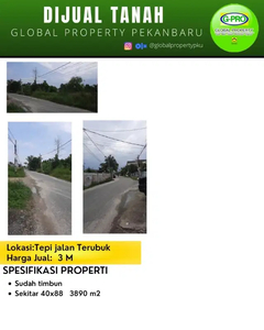 Dijual Tanah Daerah Tepi Jalan Terubuk Siap Bangun