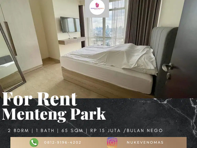 Disewakan Apartement Menteng Park 2 BR Furnished High Floor