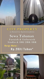 Disewakan Mulai 23jt/Thn 2BR Unfurnish di Bassura City - C127