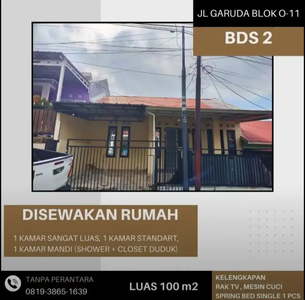 Disewakan Rumah BDS 2 Blok O (Dekat Jalan Masuk Utama)
