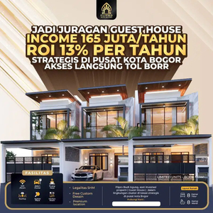 investasi Rumah kost kos kosan guest house strategis pusat kota Bogor