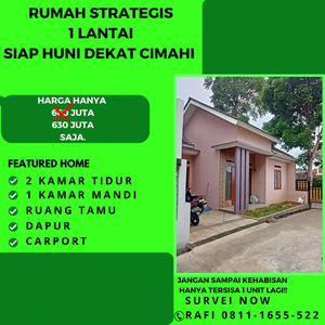 JUAL CEPAT RUMAH CIMAHI 1 LANTAI DEKAT SARIJADI