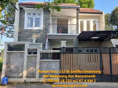 Jual Murah, Rumah Baru 2 Lt di Grafika Kel Gedawang Kec Banyumanik