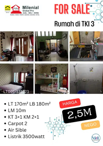 JUAL RUMAH SIAP HUNI DI TKI 3