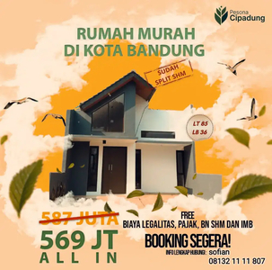 Masih murah rumah d Cipadung Kota Bandung dekat kampus UIN SGD