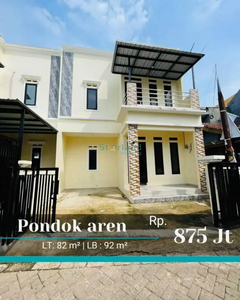 rumah 2 lantai di pondok aren