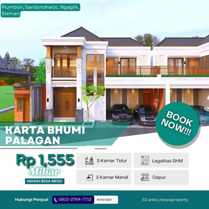 Rumah Megah 2 Lantai Dekat Kawasan Pendidikan di Yogyakarta