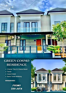 Rumah mewah 2 lanti diperum green Cosmo