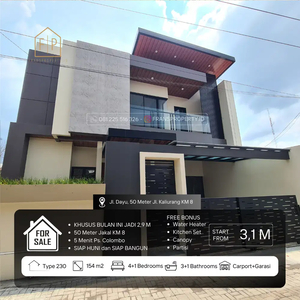 Rumah Mewah Siap Huni Semi Furnish 50 meter ke Jakal KM 8 Yogyakarta