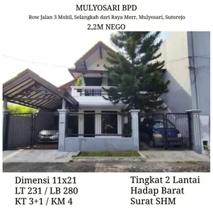 Rumah Mulyosari BPD Terawat 2 Lantai Dekat Raya MERR Sutorejo Kenjeran