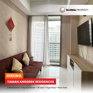 Taman Anggrek Residences Unit Gandeng, Full Furnished 2 Bed, Pool View