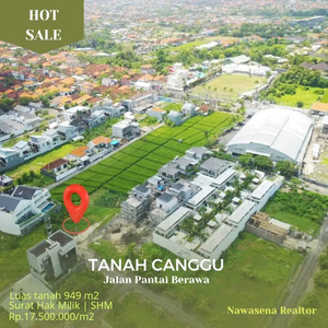 Tanah Canggu Berawa Belakang Starbuck Canggu dan Canggu Station