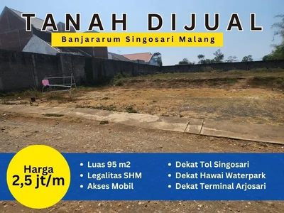 Tanah Super Murah Super Strategis Banjararum Singosari Malang