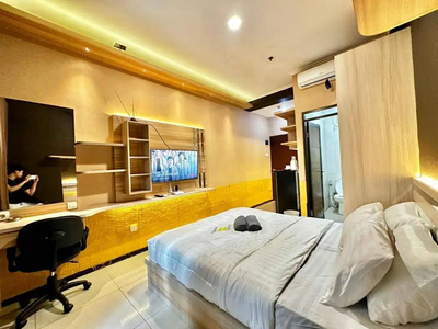 Apartemen Gateway Pasteur studio dengan kamar yang bersih dan nyaman