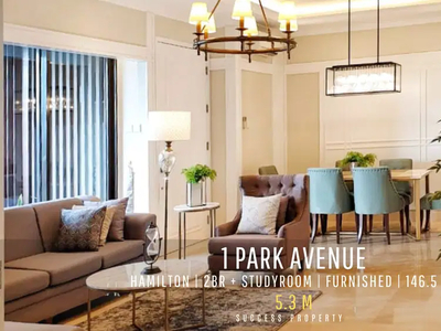 Apartment 1Park Avenue Tower Hamilton 2BR +Studyroom Furnished Siap