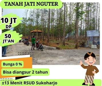 Dijual kavling Murah di Nguter Sukoharjo Jawa tengah , angsur 2 tahun