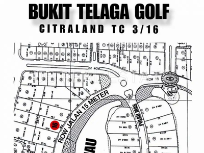 DIJUAL Raya Bukit Telaga Golf Lake View