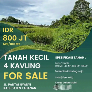 Dijual Tanah Kecil utk Villa di Pantai Nyanyi