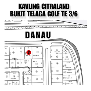 KAVLING CITRALAND BUKIT TELAGA GOLF VIEW DANAU DI JALAN KEMBAR