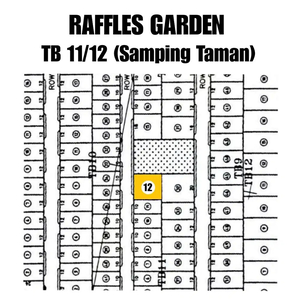 KAVLING CITRALAND DI CLUSTER RAFFLES GARDEN POSISI HOOK SEBELAH TAMAN