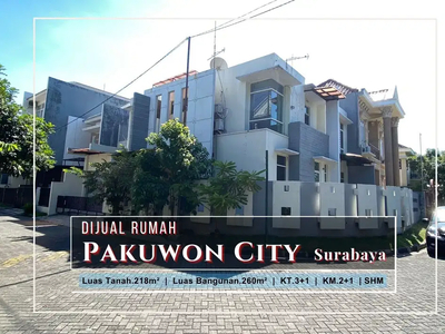 Rumah Hook di Pakuwon City - Puri Asri, Surabaya