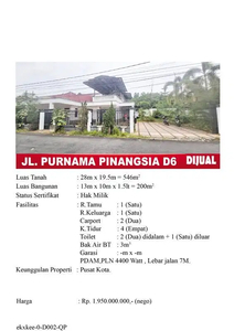 Rumah Jalan Purnama Pinangsia