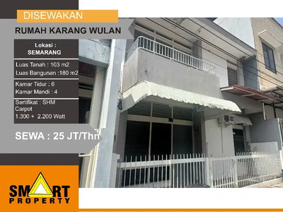 Rumah Tengah Kota Di Karang Wulan Brumbungan Semarang