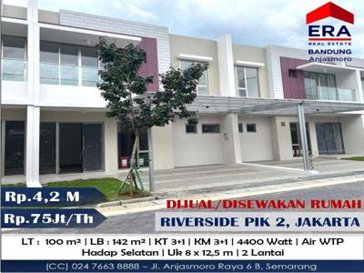 Dijual Rumah (8x12,5 m) Riverside Pik2 Jakarta