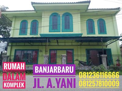 Rumah 2 lt Banjarbaru lokasi strategis dalam komplek