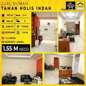 1,55 M nego Rumah terawat di Taman Holis Indah lt 153 lb 162