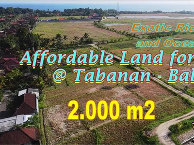 3 Menit dari Pantai Lahan 1,500 m2 di Kerambitan