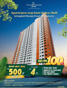 Apartemen di Jakarta Pusat Harga 500 Juta - Type 2 Bedroom