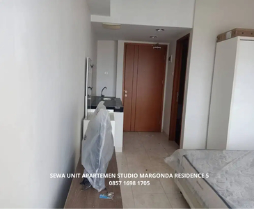 Apartemen Mares 5 Margonda Depok type Studio disewakan bulanan furnish