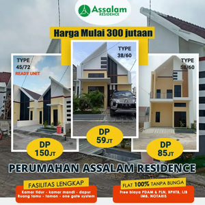 Assalam Residence Perumahan syariah dan Tanah kavling Tanpa Bank