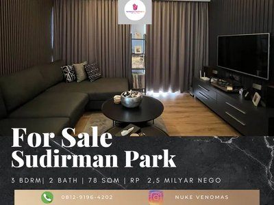 Dijual Apartement Sudirman Park 3 BR Furnished Bagus Tower B