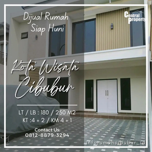 Dijual Rumah 2 Lantai Siap Huni Sudah Renov Kota Wisata Cibubur