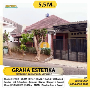 DIJUAL Rumah Dekat Undip/Tol Cluster Graha Estetika Tembalang Semarang
