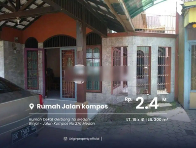 Dijual Rumah di Jalan Kompos Dekat Gerbang Tol Medan binjai