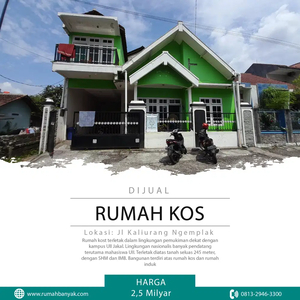 Dijual Rumah Kos Murah 23 Kamar Dekat Kampus UII Jl Kaliurang